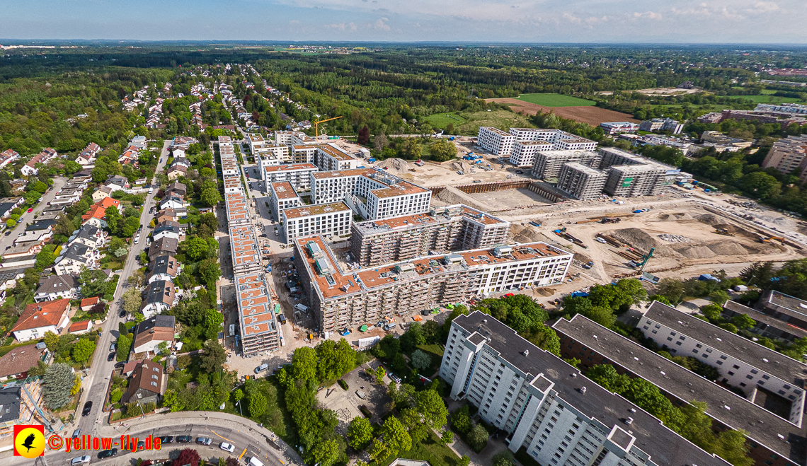 09.05.2023 - Baustelle Alexisquartier und Pandion Verde in Neuperlach